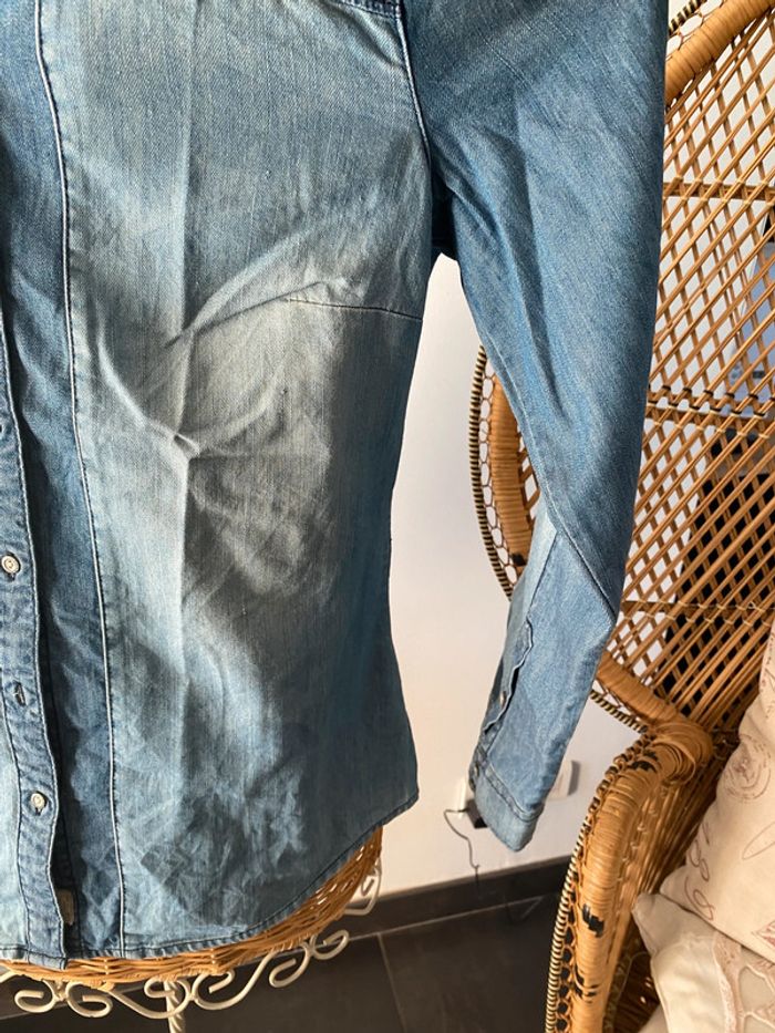 Chemise en jeans Esprit Denim bleue denim taille M - photo numéro 6