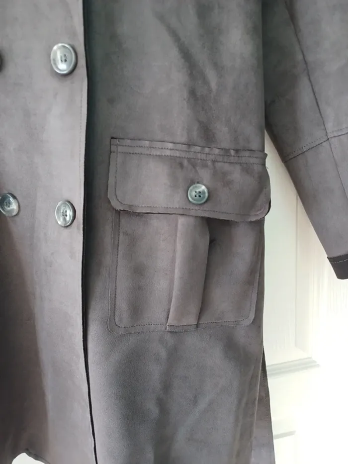 Manteau demi saison suedine - photo numéro 3