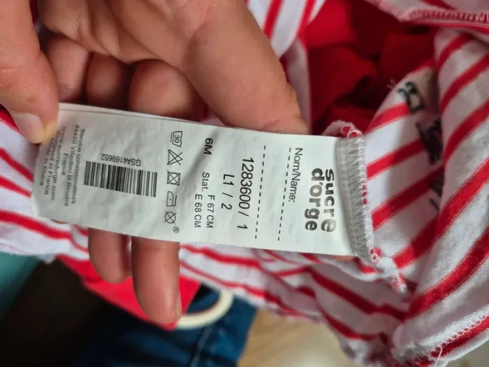 Ensemble robe + t-shirt 6 mois 67cm - photo numéro 5