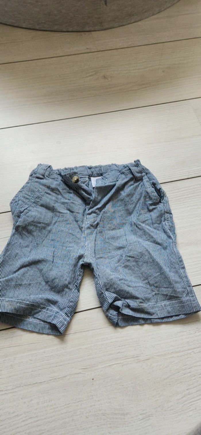 Short rayé bébé garçon 24m 86 cm - photo numéro 2