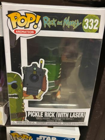Funko Pop Pickle Rick with laser #332