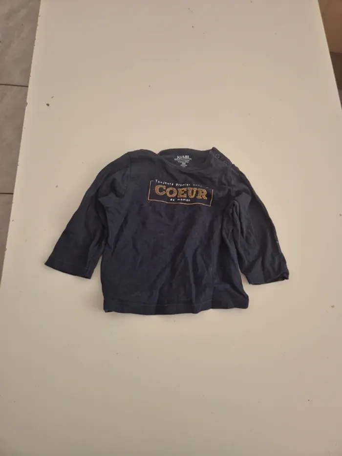 T-shirt à manches longues 3 mois