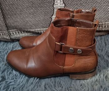 Bottines cuir marron 40