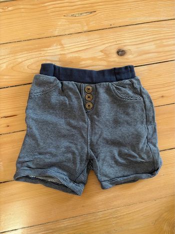 Short Tape à l'oeil bleu chiné 86 cm