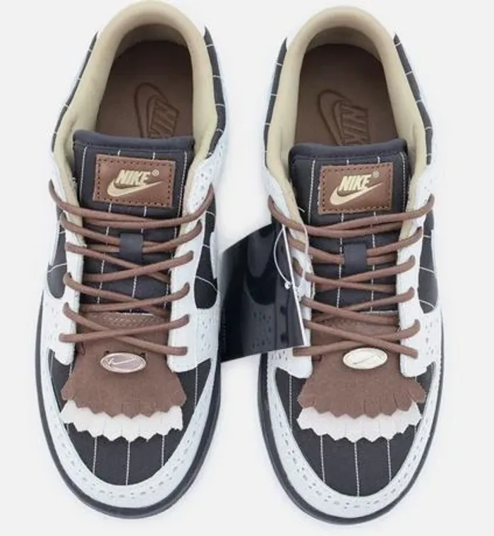 Nike Dunk Low Summit blanc cacao Wow Brogue bande épinglée noire - photo numéro 2