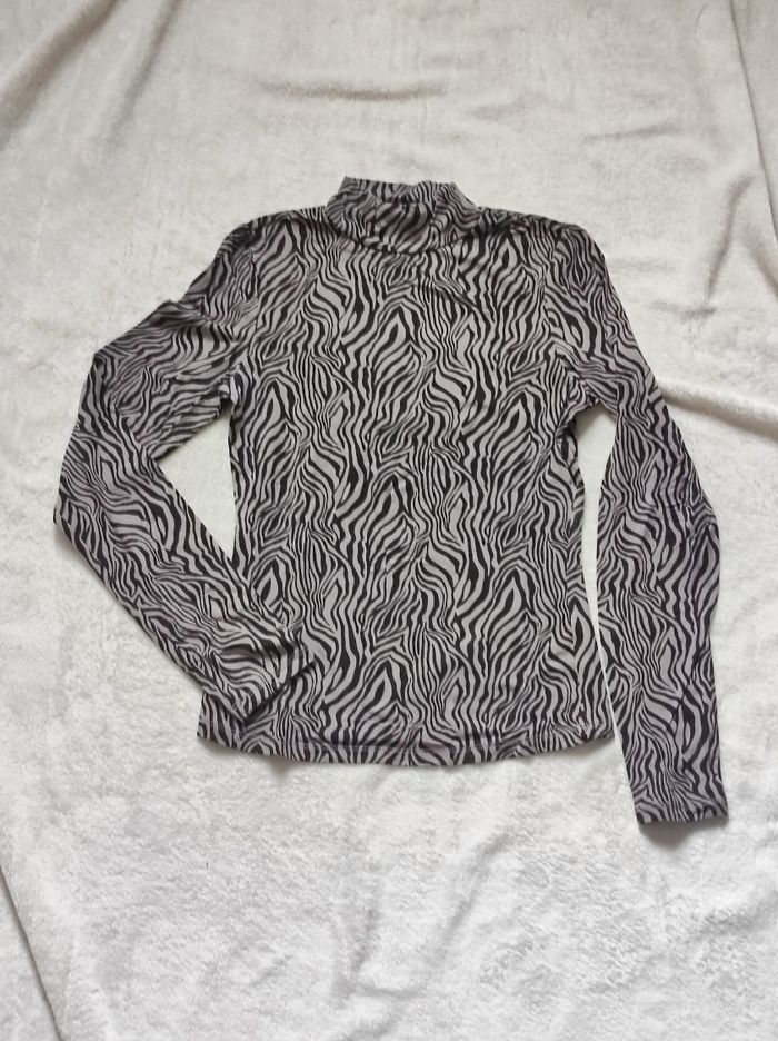 Pull zèbre taille unique - photo numéro 2