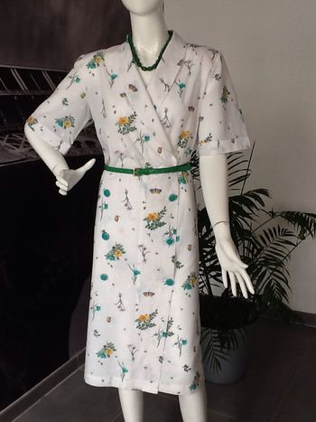 Robe portefeuille vintage 80s