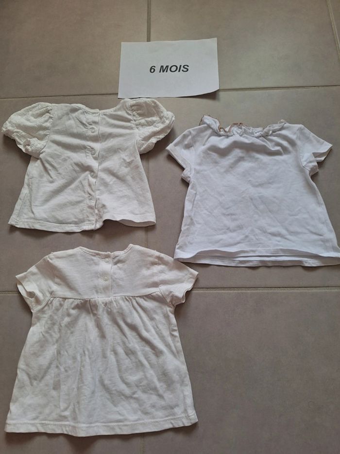 Lot 3 t shirt 6 mois neuf - photo numéro 2