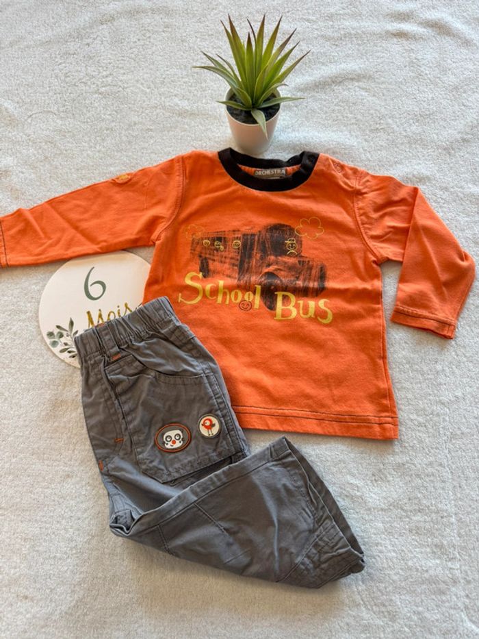 Ensemble gris et orange - photo numéro 2