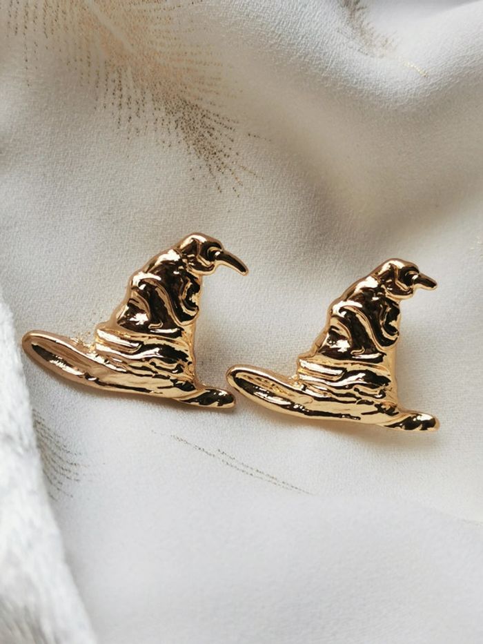 Paire de boucles d'oreilles dorées Choixpeau