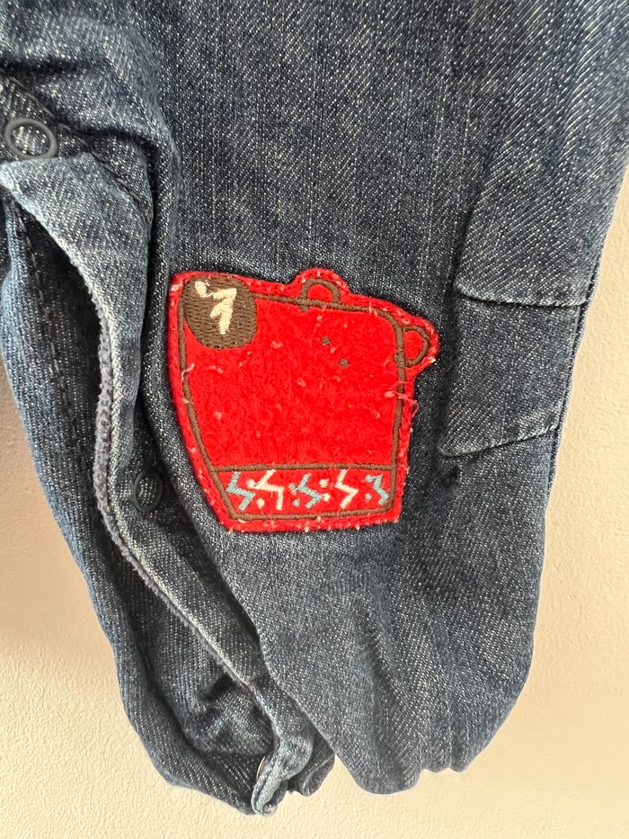 Salopette en jeans hiver - photo numéro 6