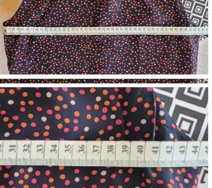 Maison 123 Blouse/Top T36-Epaules Dénudées & Col Lavallière-Effet Voile -Noir,Rouge&Orangé TBE - photo numéro 6