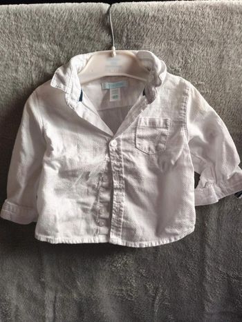 Chemise blanche obaibi 6 mois