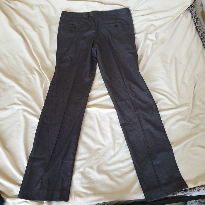 pantalon type de costume, gris, taille 40, marque Kiabi, en très bon état. - photo numéro 2