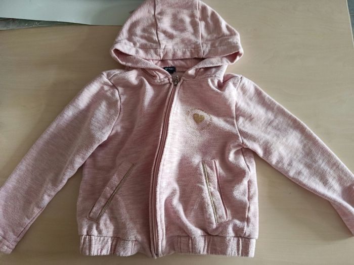 Gilet rose coeur