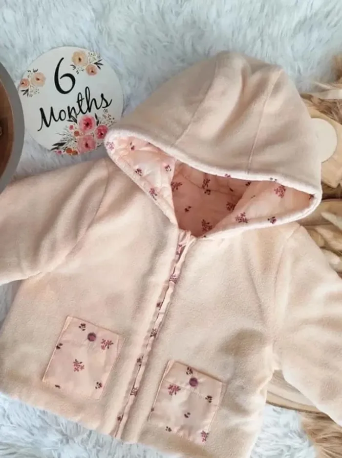 Manteau fleurie réversible sergent major fille 6 mois 🎀 - photo numéro 5