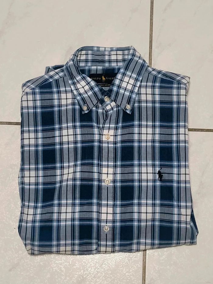 Chemise Ralph Lauren à carreaux – Style Y2K vintage, très bon état, taille M - photo numéro 3