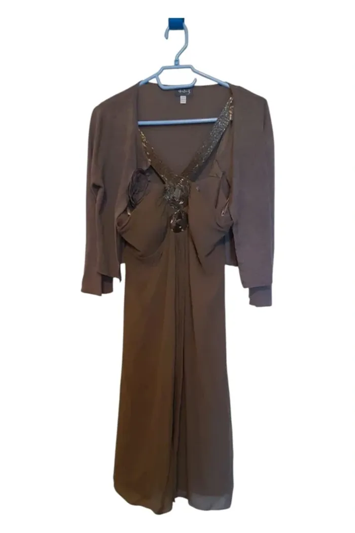 Ensemble robe et gilet été 1 2 3 taille 38