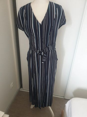 Neuve robe longue été rayé bleu Marque Promod taille 40
