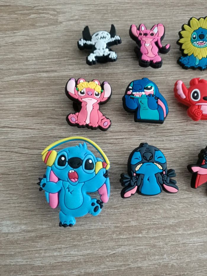 Charms bijoux crocs sabot Angel et stitch - photo numéro 3