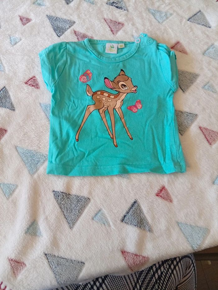 T-shirt bleu Bambi - photo numéro 2