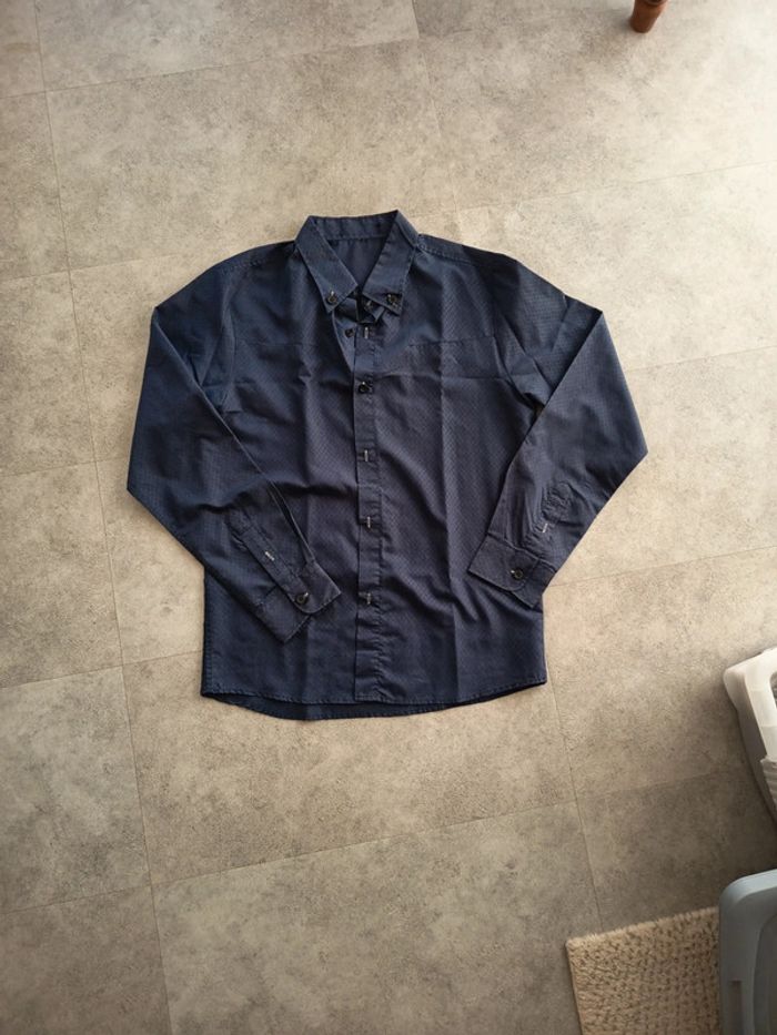 Chemise bleu marine taille L - photo numéro 2