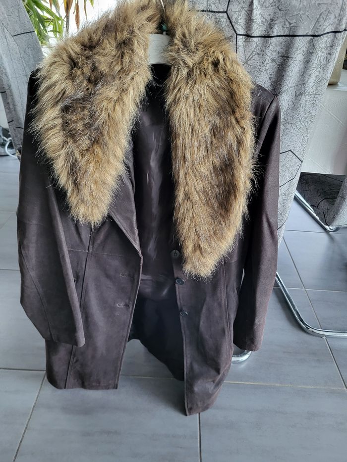 Longue veste en cuir - photo numéro 2