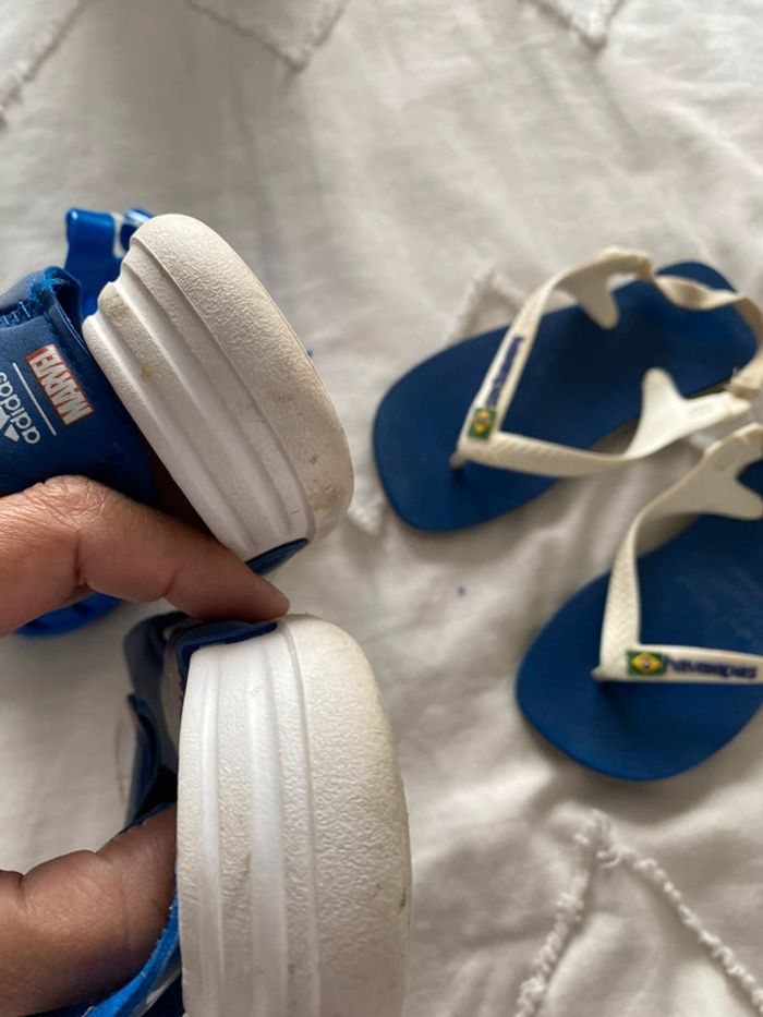 Lot de 3 paire de sandalette ,claquette garçon 25/26 - photo numéro 11