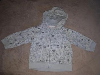Gilet zippé garçon 18 mois