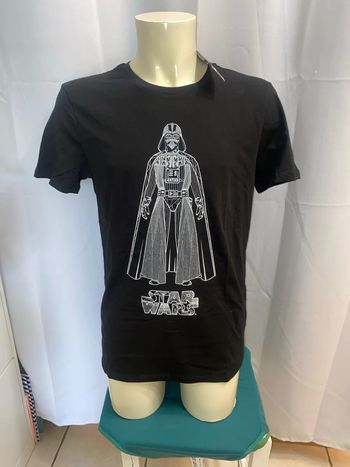 Tee shirt noir coton imprimé Star Wars taille L neuf - n98i