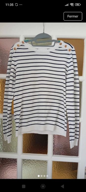 Pull marinière femme camaïeu t 38 