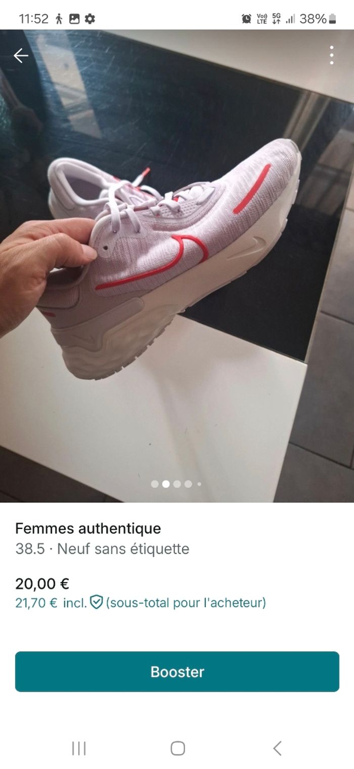 Basket nike authentique