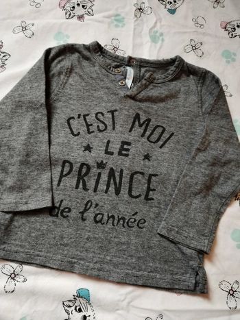 Tee shirt manches longues 24mois