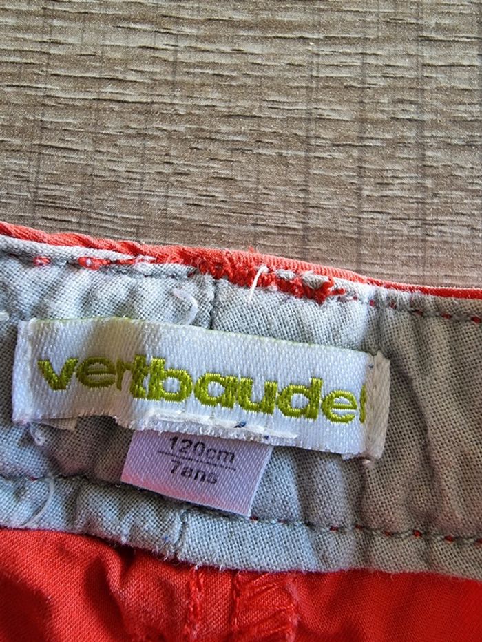 Pantacourt rouge VertBaudet 7 ans - photo numéro 3