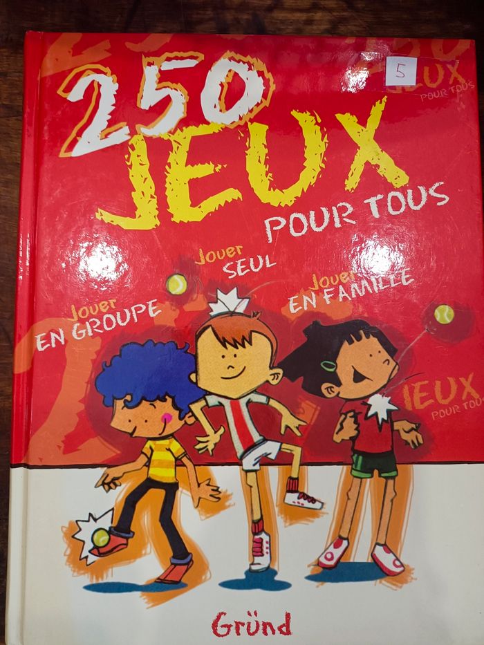 Ce livre propose 250 idées de jeux,
Seul ou à plusieurs 
Intérieur et extérieur...