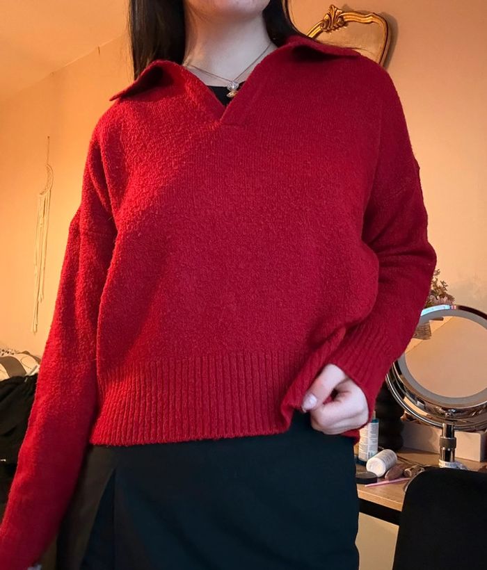 Pull rouge - photo numéro 4