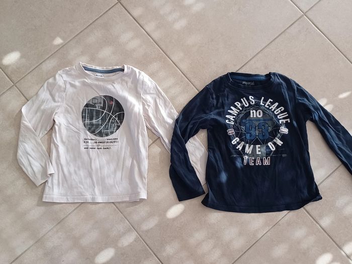 Lot de 2 tee-shirts manches longues 6 ans