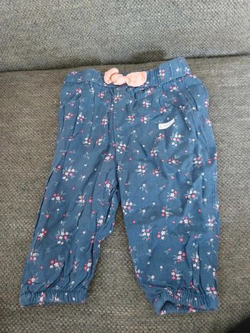 legging a fleur bleu