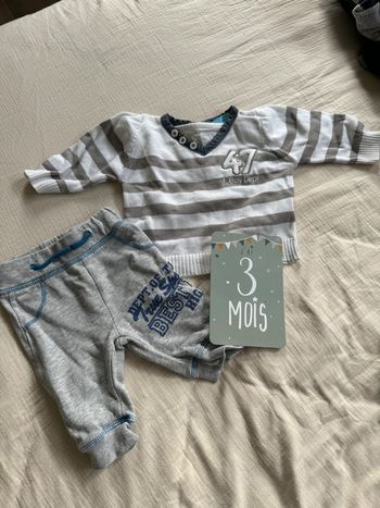 Pantalon t shirt manche longue garçon