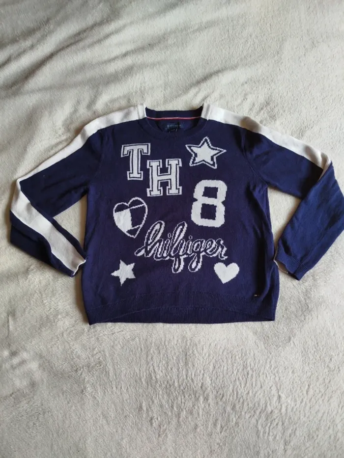 Pull vintage fille Tommy Hilfiger taille 12-14 ans - photo numéro 2