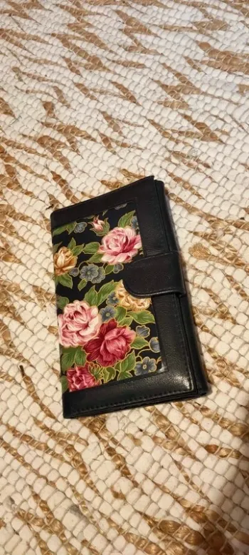 Portefeuille floral vintage Françoise Saget