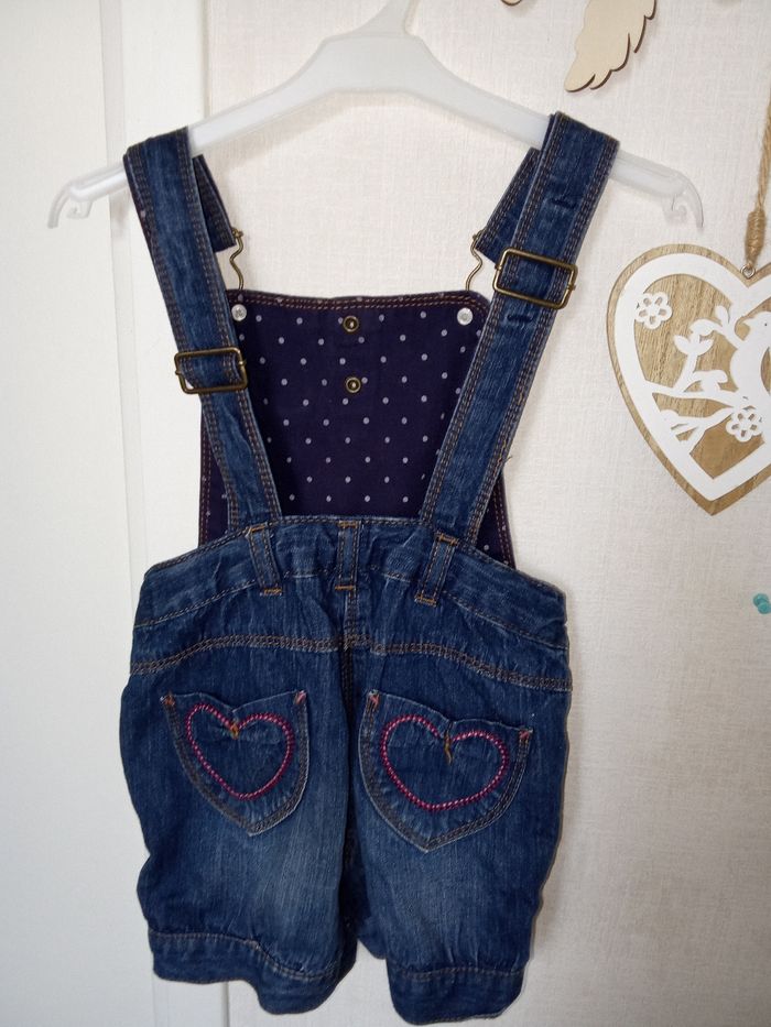 Short salopette en jean kidkanai en 3 ans 94 cm. - photo numéro 2