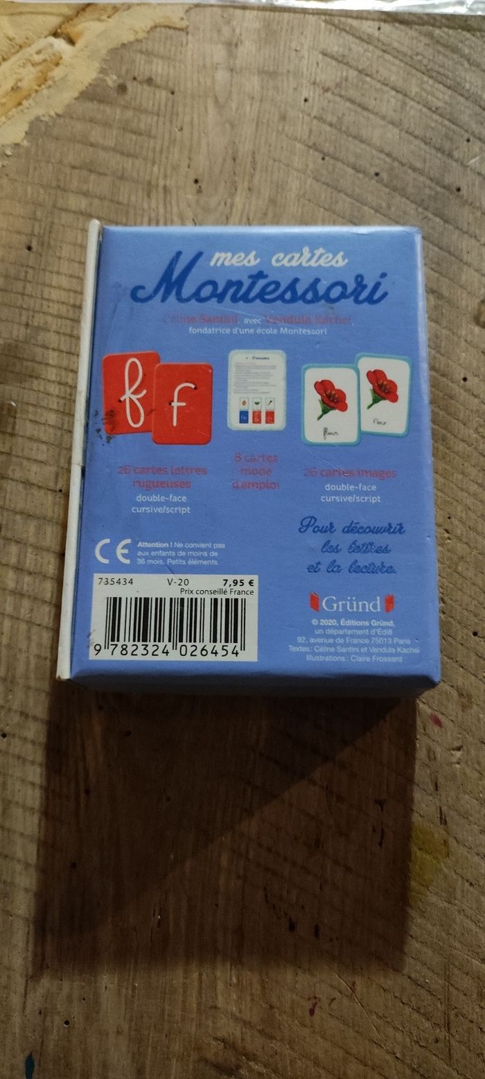 Jeu cartes Montessori - photo numéro 2