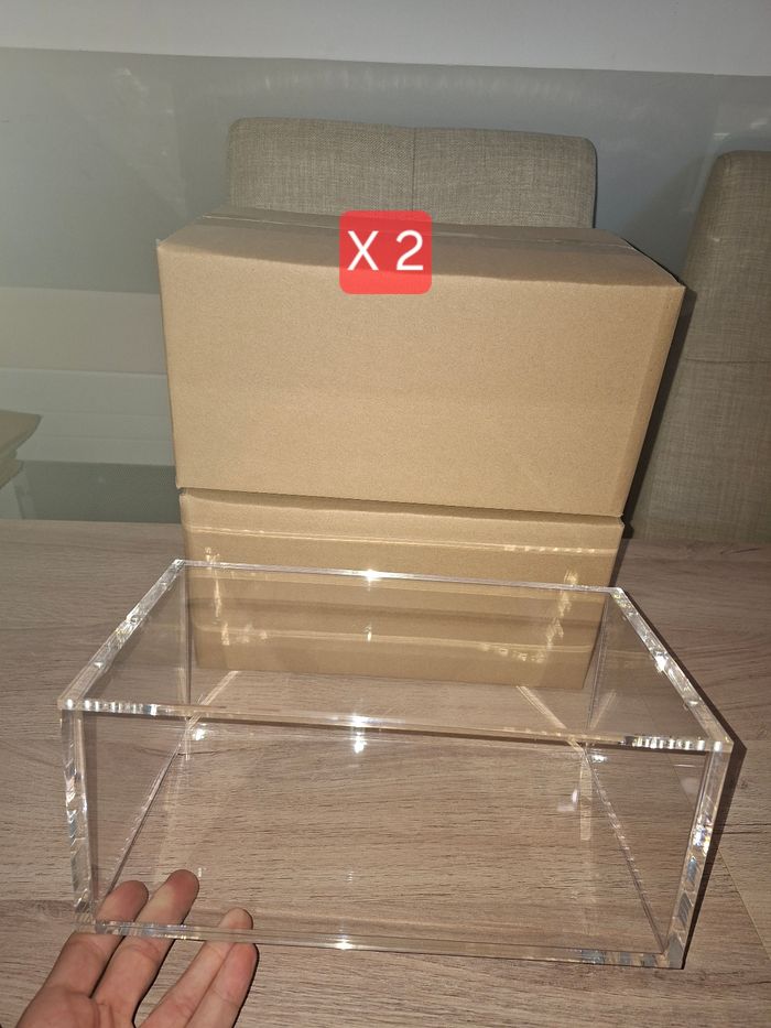 Lot de 2 acryliques premium pour display bundle Pokémon aimantée épaisse