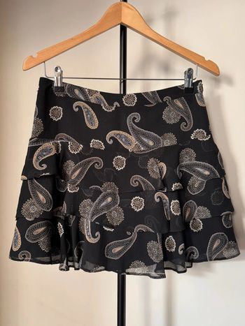 Jupe noire imprimé cachemire Camaieu