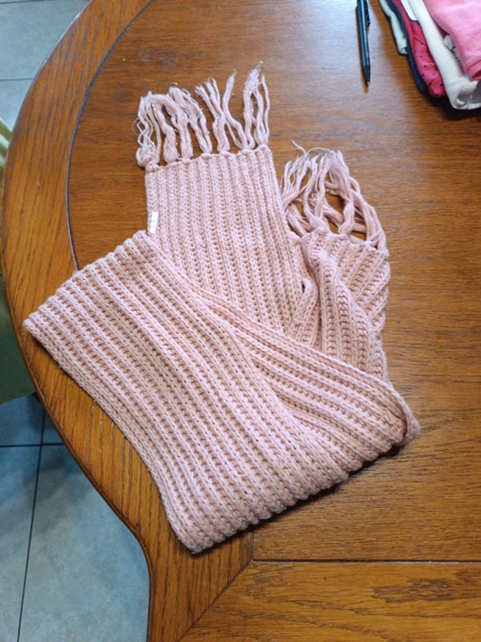 Écharpe rose saumon - photo numéro 2