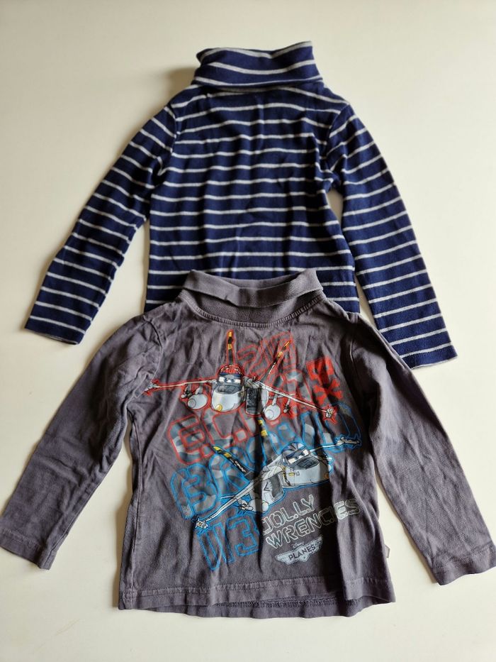 Lot de 2 tee shirts col roulé 36 mois - photo numéro 1
