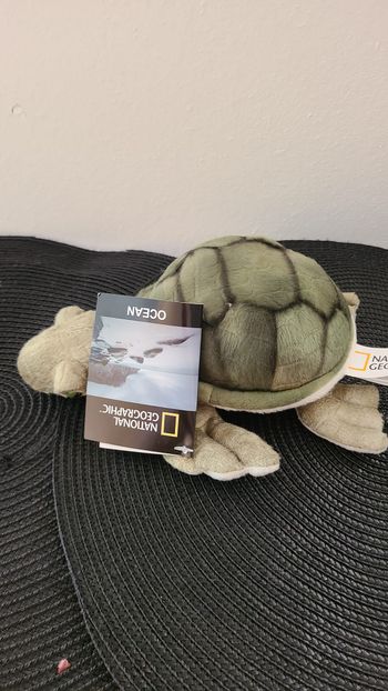 PELUCHE TORTUE NATIONAL GEOGRAPHIC - NEUF AVEC ETIQUETTE - 20 cm
