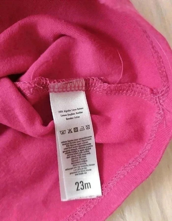 Tee-shirt manches longues rose fushia 23 mois - photo numéro 3