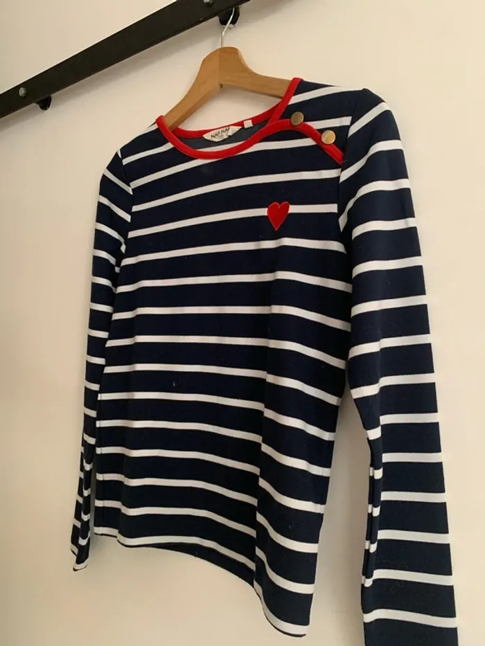 T shirt marinière Naf Naf manches Longues - photo numéro 5